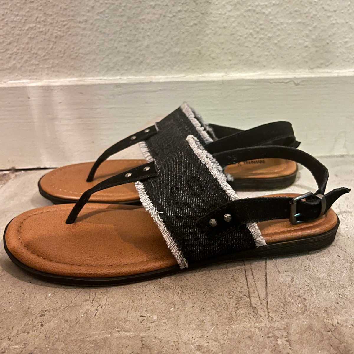 MINNETONKAPANAMA 71354 сандалии Minnetonka панама ma черный Denim /Y684