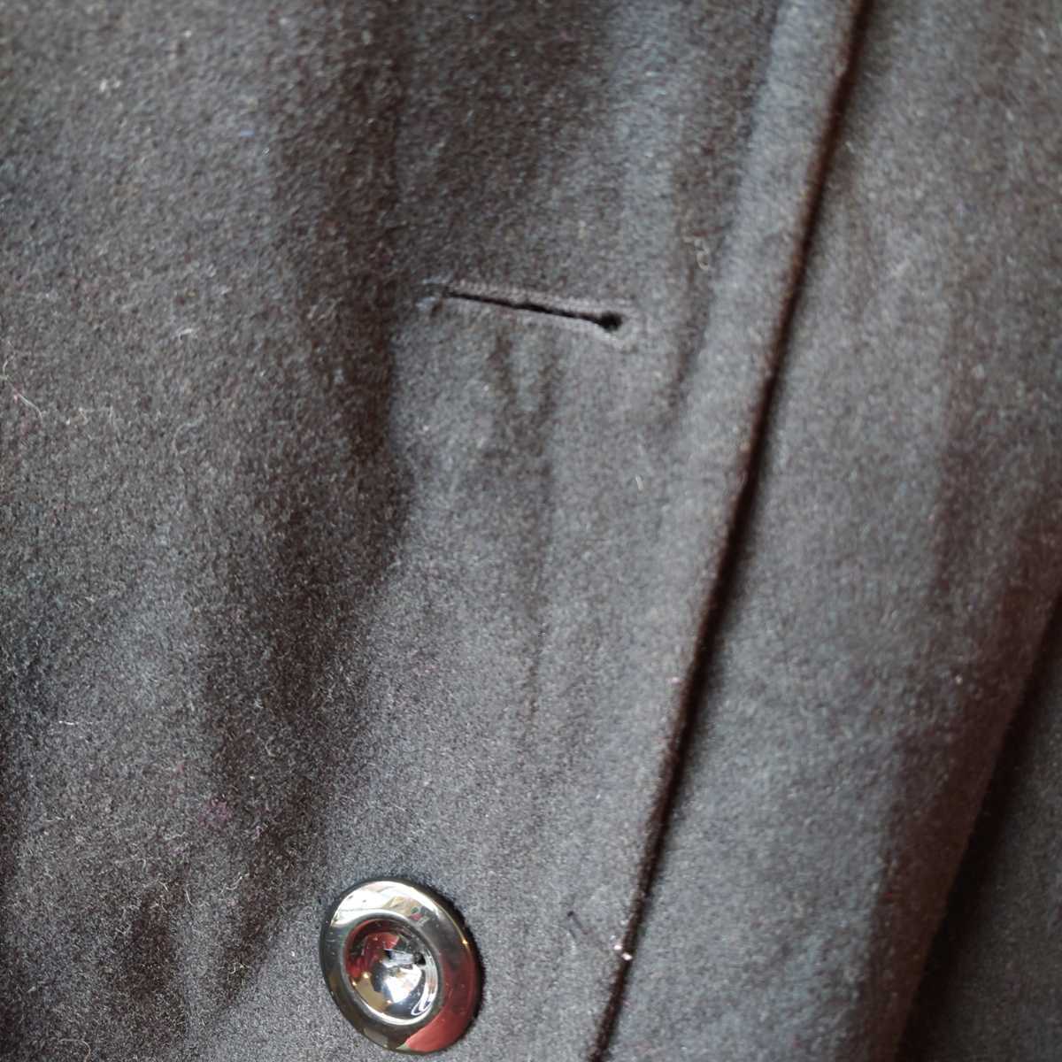 90s avenue pea coat black /Y740