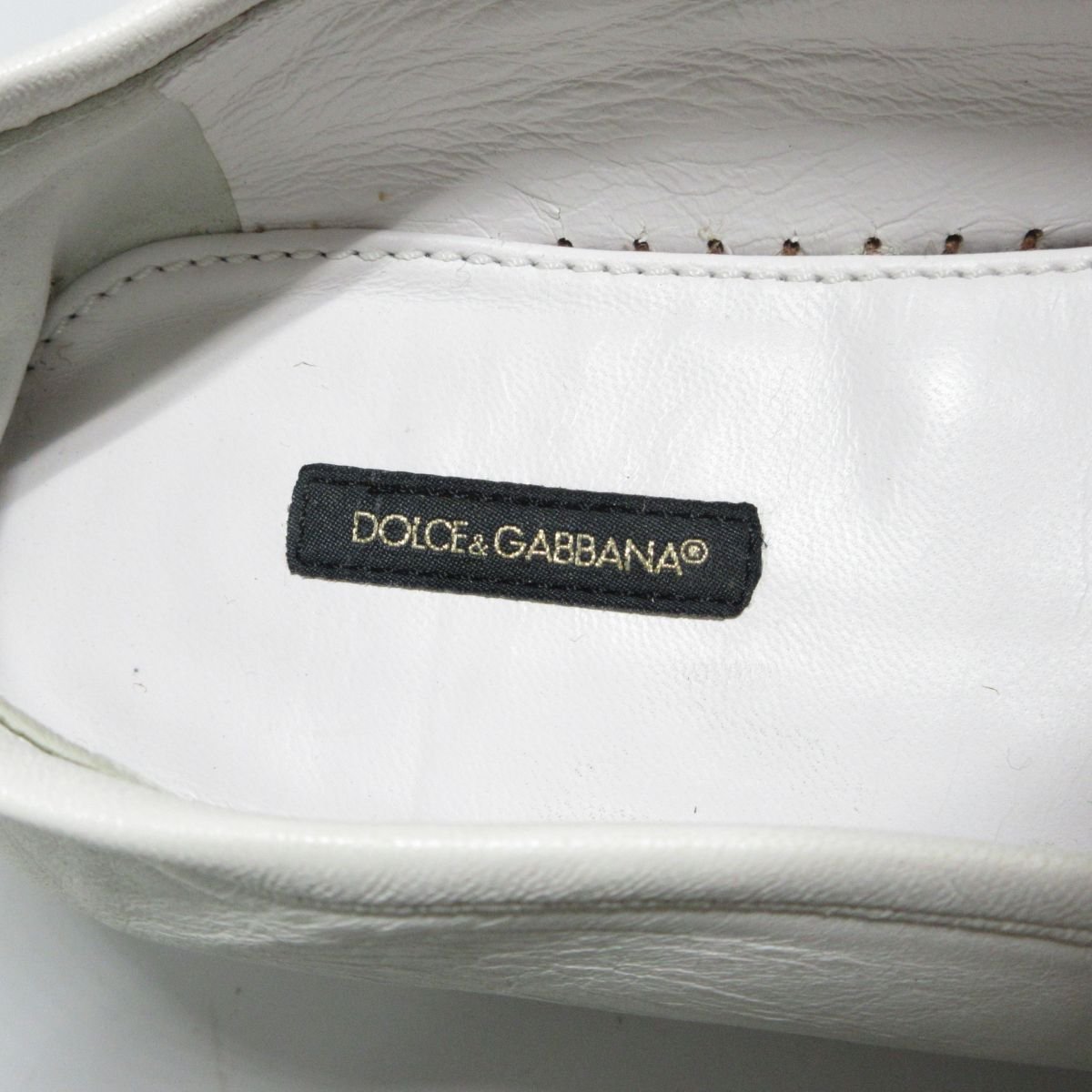 新品同様 Dolce&Gabbana ドルチェ&ガッバーナ レザー D&Gロゴ