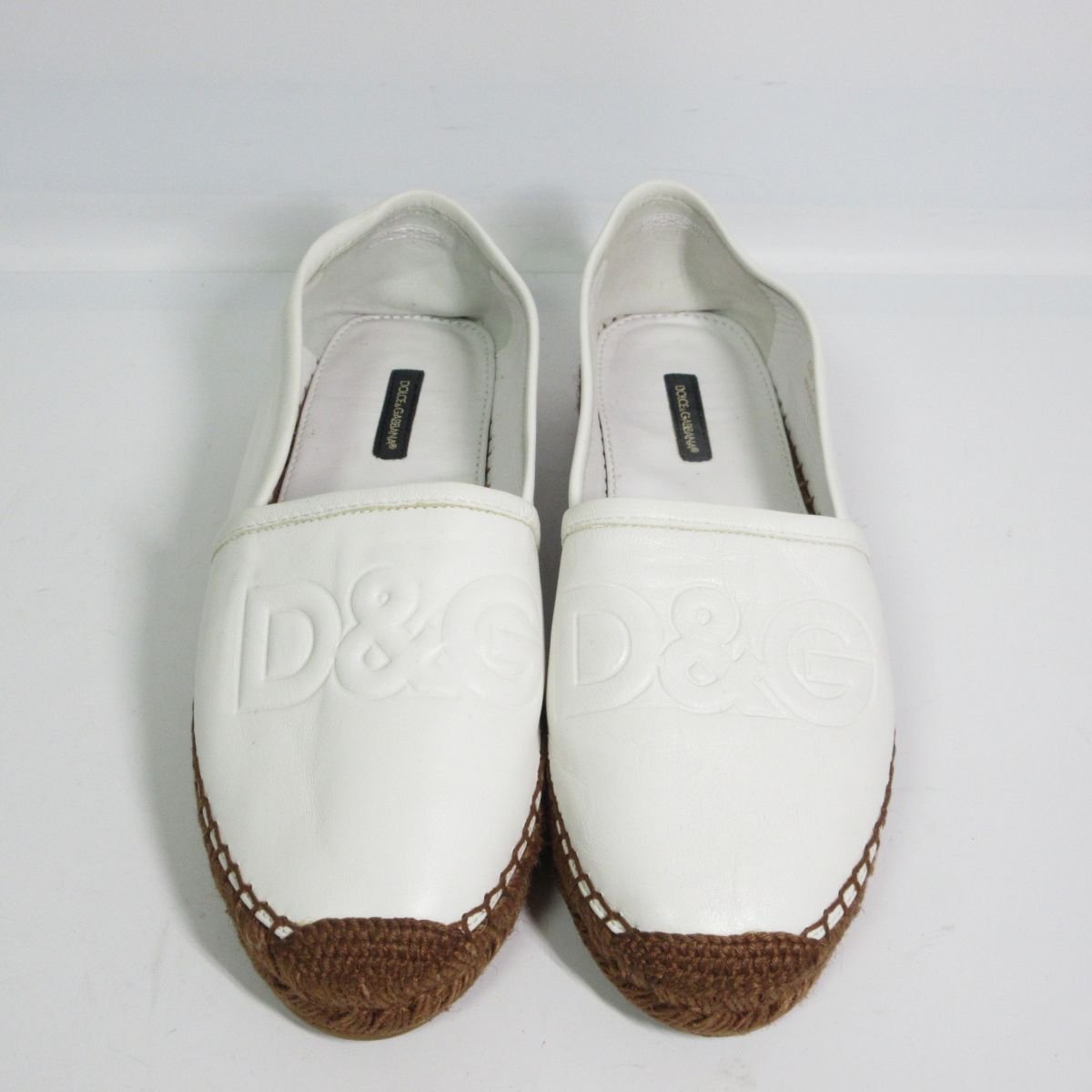 新品同様 Dolce&Gabbana ドルチェ&ガッバーナ レザー D&Gロゴ