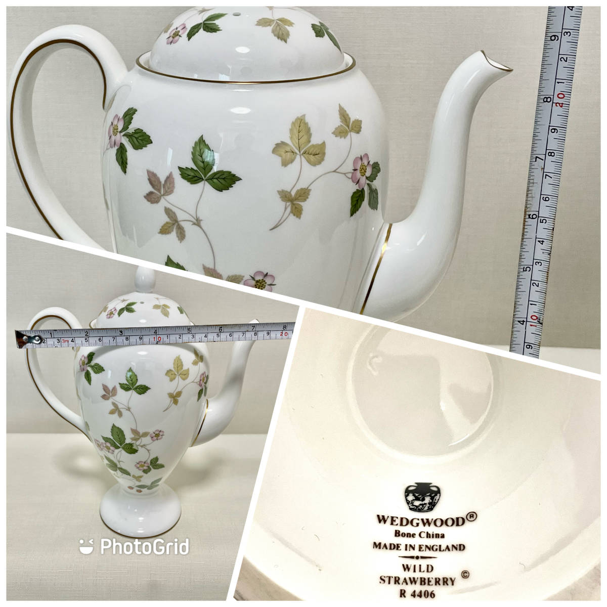 美品 ☆ ウェッジウッド ポット ワイルドストロベリー(ボーン 美品 ☆ ウェッジウッド ポット ワイルドストロベリー(ボーン