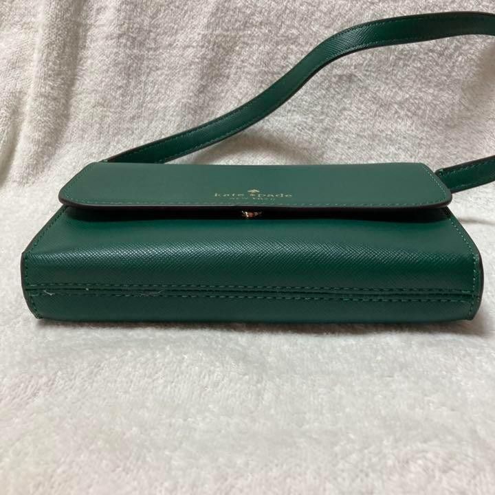 【緑/ショルダー】kate spade/ケイトスペード グリーン クリスマス　ショルダーバック　財布　グリーン　ケイト　ハワイ