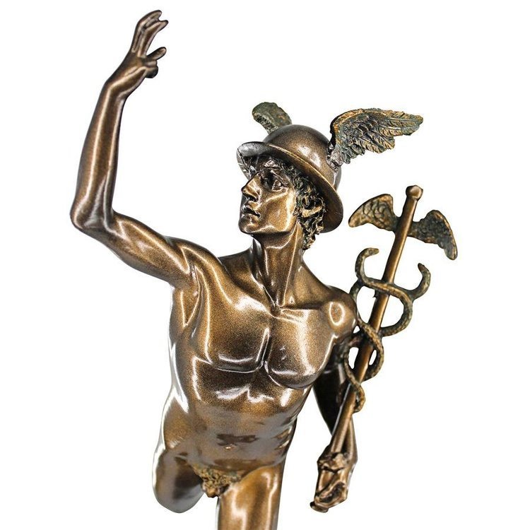 メルクリウス像 天翔けるマーキュリー（ヘルメス/エルメス神）彫刻 彫像（輸入品_画像5