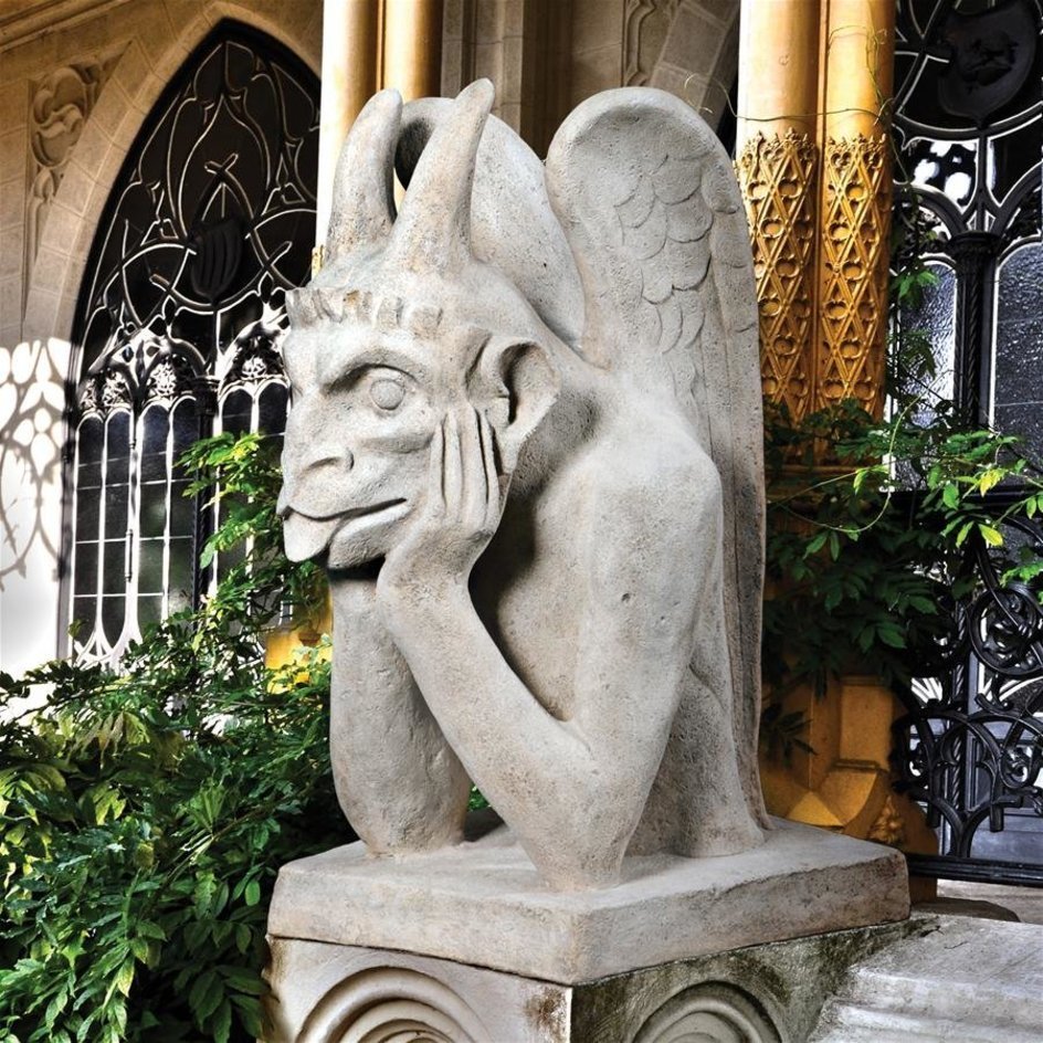 激安正規  装飾的置物 ノートルダム教会寺院のガーゴイル像彫像 パリ 中世教会 ガーデンコレクション(輸入品 彫刻/庭園 洋風