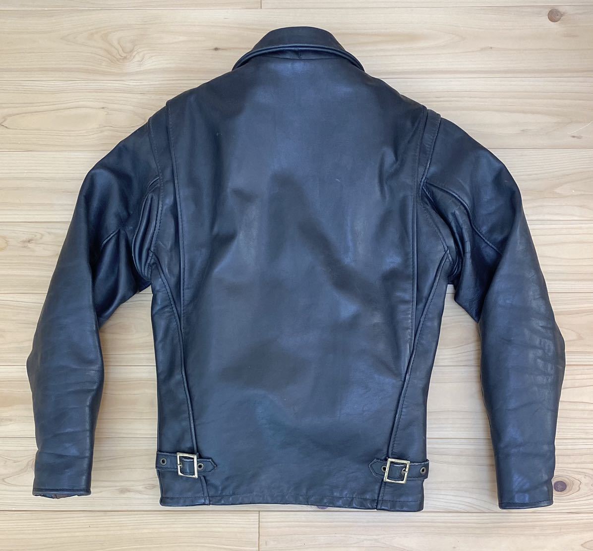 本格派ま! ☆Schott USA製☆ Size32 シングルライダースジャケット