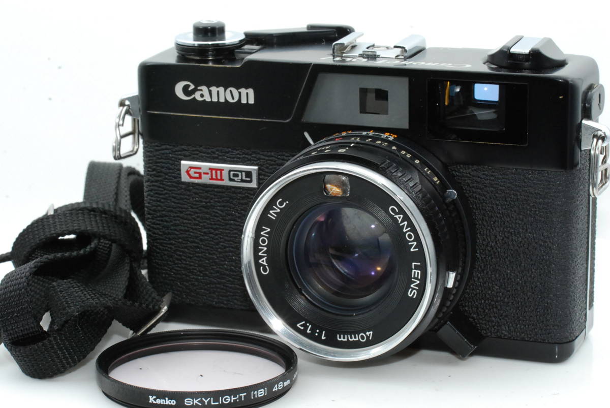 ☆完動品☆ Canon CANONET QL17 GIII black 40mm 1:1.7 ☆動画あり