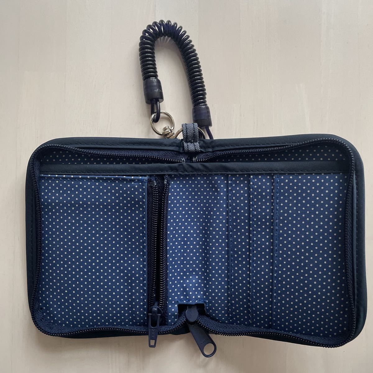 new goods Familia purse pass case familiar navy blue color popular complete sale goods records out of production rare new . period preparation also 