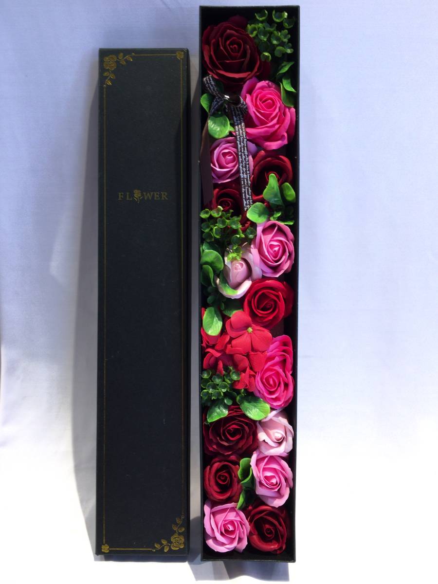 ■7686■美品■ソープフラワー 飾り インテリア 香水 花 置物 ギフト 記念 バラ 薔薇_画像1
