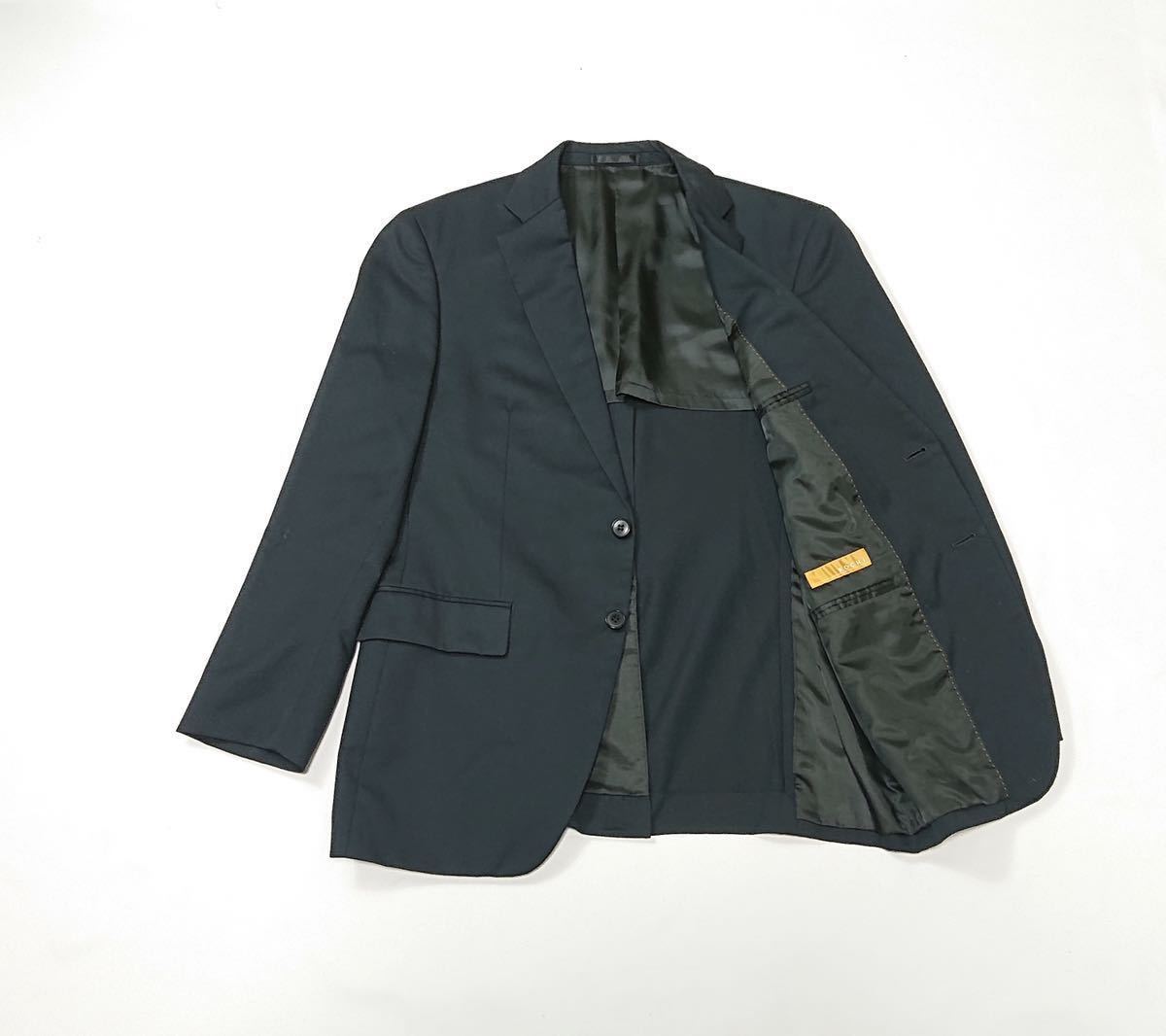 ROCHI // 背抜き 長袖 シングル テーラード ジャケット (黒系) サイズ 96AR5 (M)_画像3