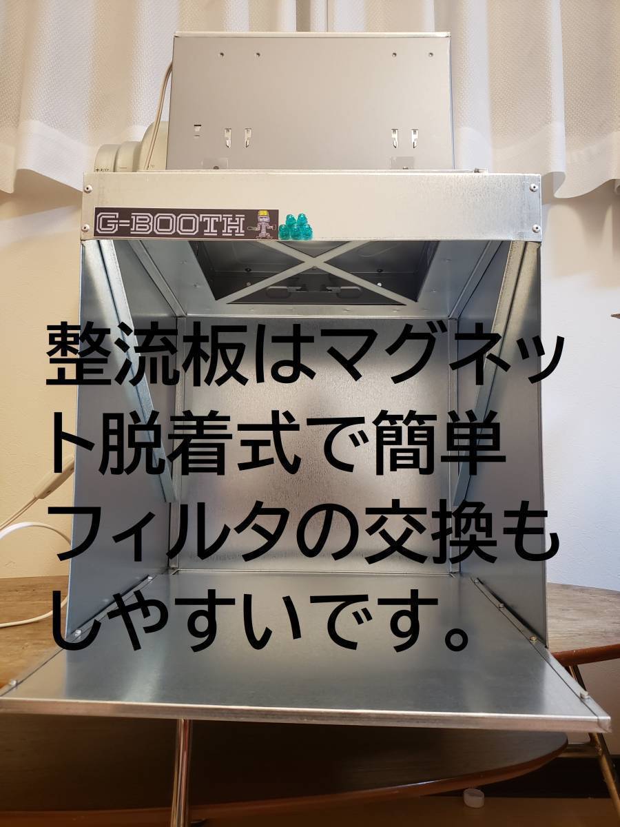 G-Booth静音高静圧塗装研磨ブース実用新案登録 風量430m3/hセット