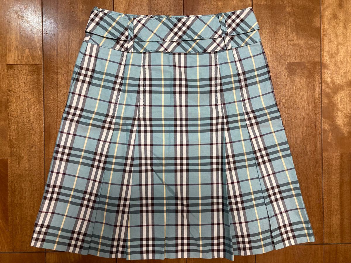 希少美品】BURBERRY BLUE LABEL/バーバリーブルーレーベル/水色ノバ