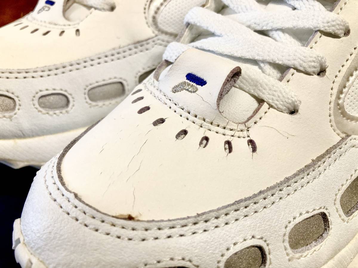 ★☆90s!希少レア!FILA RIPAWAY 白/シルバー 8 25cm フィラ リップアウェイ 7XJRX2113 ホワイト 厚底 デッドストック ビンテージ 216☆★_画像6