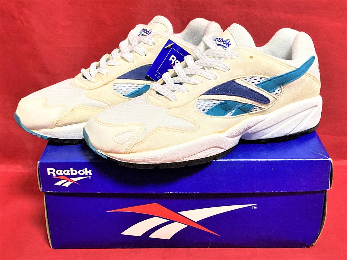 ★☆90s!希少レア!!リーボック Boston Road 1-25424 白/青 7 25cm Reebok ボストンロード RUNNING ランニング デッド ビンテージ 208☆★