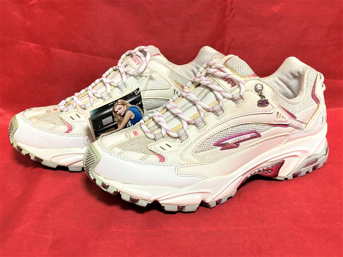 ★☆希少レア!全米No.1!!SKECHERS SKL99560/WHPK 7 24cm 白/ピンク スケッチャーズ スポーツ ホワイト ダンス USA デッド 2006☆★