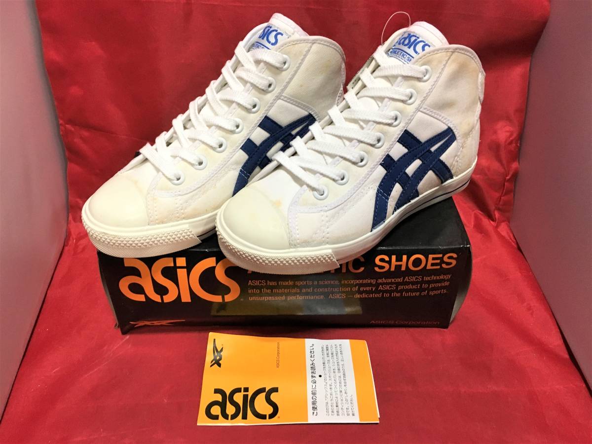 ★☆90s希少レア!!ASICS TBF119 ファブレ セイフティロックJr-Ⅱ 24cm 白/青 アシックス バスケットボールシューズ ビンテージ 191☆★