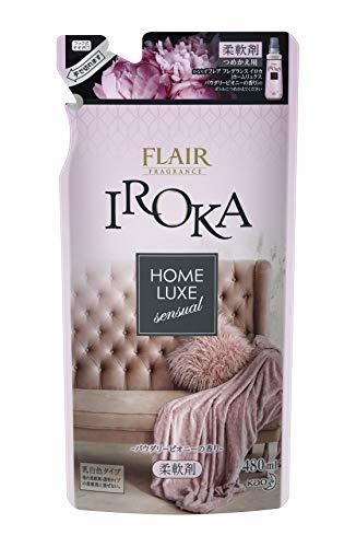 フレアフレグランス 柔軟剤 IROKA(イロカ) HomeLuxe(ホームリュクス) パウダリーピオニーの香り 詰め替え