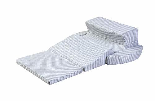 【フランスベッド正規品】 枕 ホワイト 89×115cm 「いびき対策快眠枕シリーズ スノーレスピロー」 独自のフォルムで快適な横向き寝