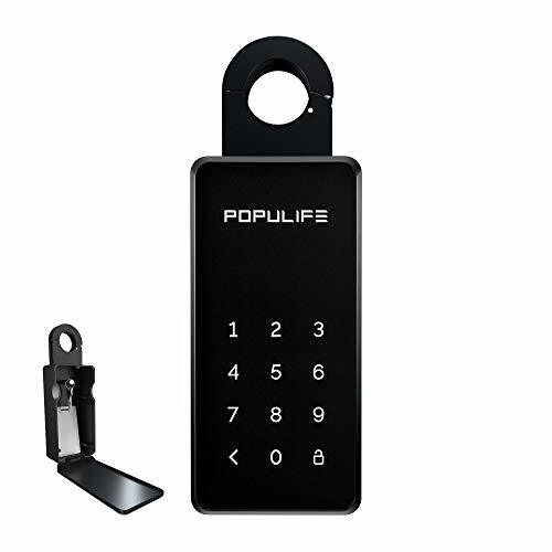 Populife キーボックス IP65 Bluetooth スマートキーロックボックス 交換可能なパスワード自宅 ホテル 学校
