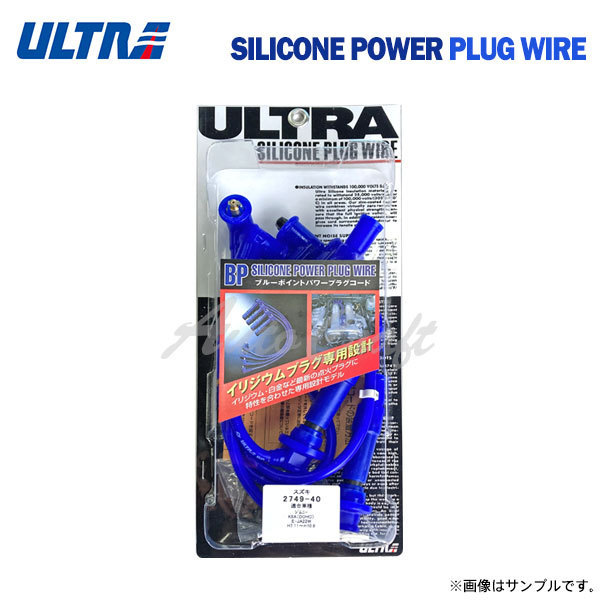 永井電子 ウルトラ ブルーポイントパワープラグコード 1台分 5本 パルサー E-MN10 E15(E) 1500cc S56.3～S57.3_画像1