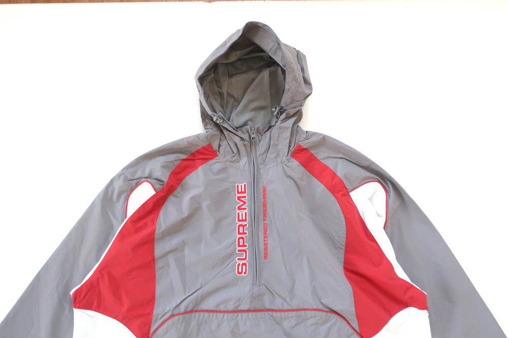 (XL)Supreme Paneled Half Zip PulloverシュプリームパネルハーフジッププルオーバーGreyグレー_画像2