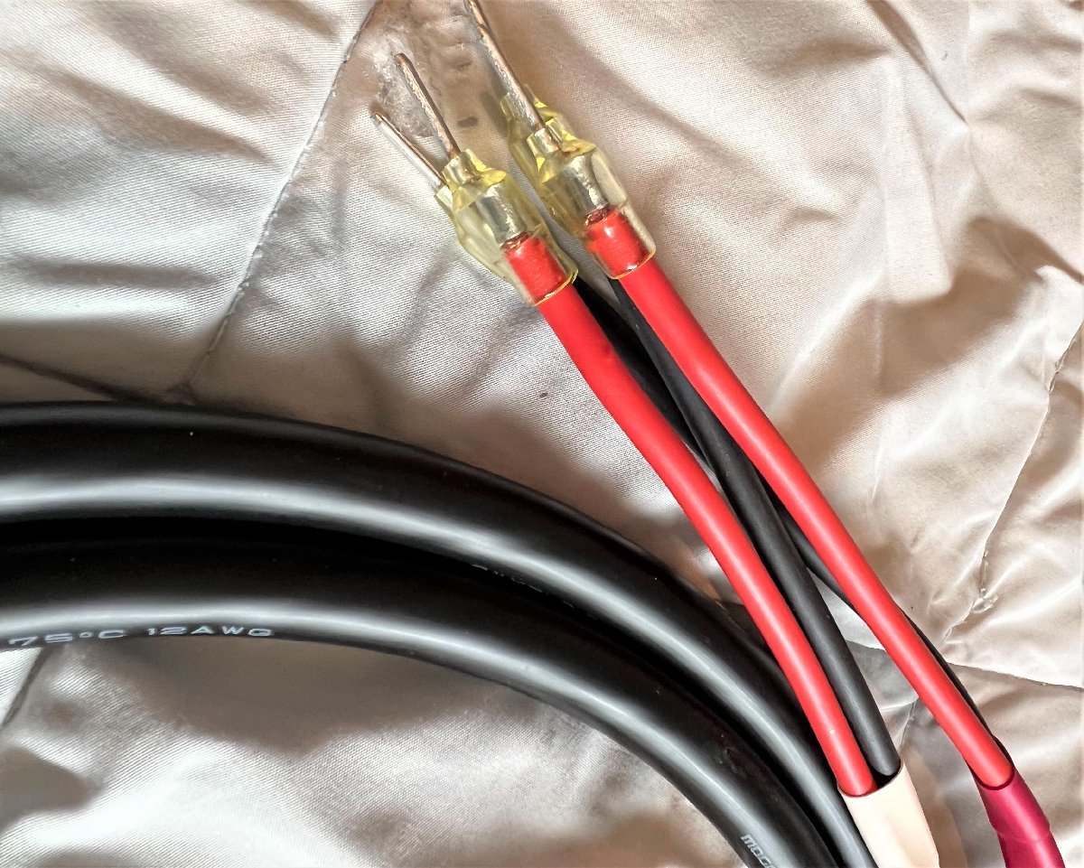 オーダーメードSPケーブル　スタジオ大定番　MOGAMI　3103　極太　12AWG　　１,5mペア_画像4