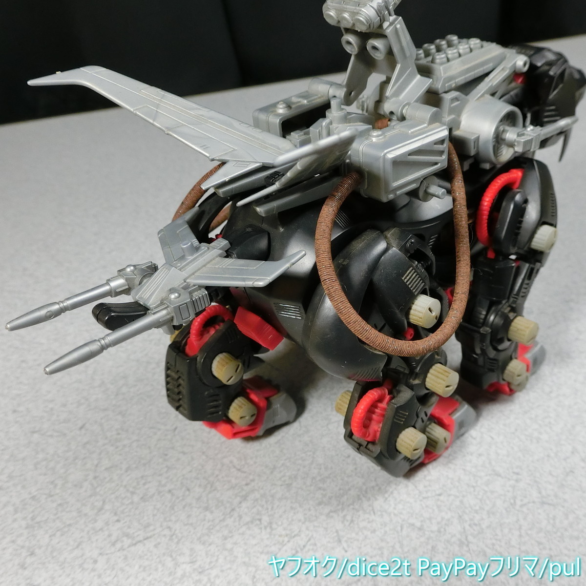 紺×赤 旧ゾイド メカ生体 ZOIDS グレートサーベル レドラー ジャンク 2