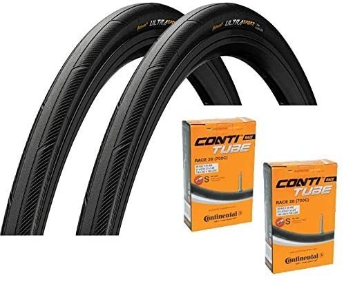 Continental コンチネンタル Ultra Sport 3 ウルトラスポーツ3 タイヤとチューブ2本セット 700x23C 仏式42mm 自転車_画像1