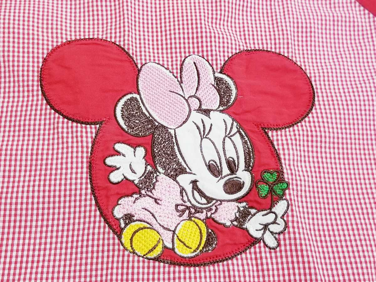  Minnie Mouse * рабочая одежда * рубашка *. песок место и т.п. * комбинезон * Play одежда * Disney *95* девочка * прекрасный товар * длинный рукав *