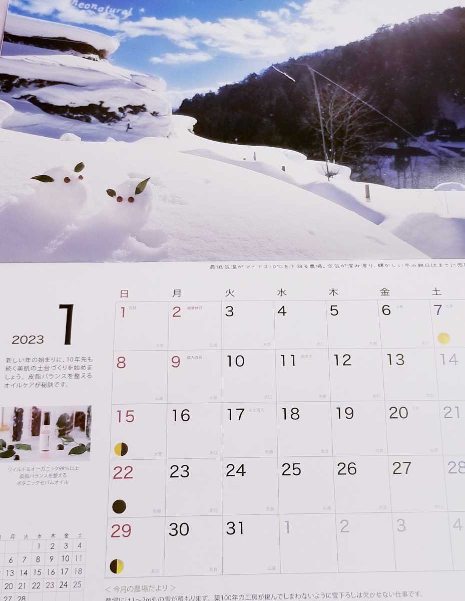  очень редкий * Neo натуральный * календарь *2023 год * орнамент * новый товар не использовался *1100 иен. . товар * дешевый 