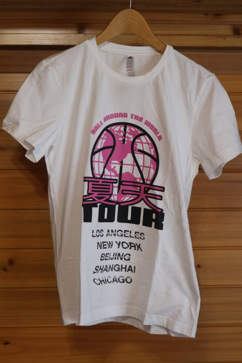 USED品 adidas アディダス 夏天TOUR BALL AROUND THE WORLD Tシャツ サイズ『S』_画像1