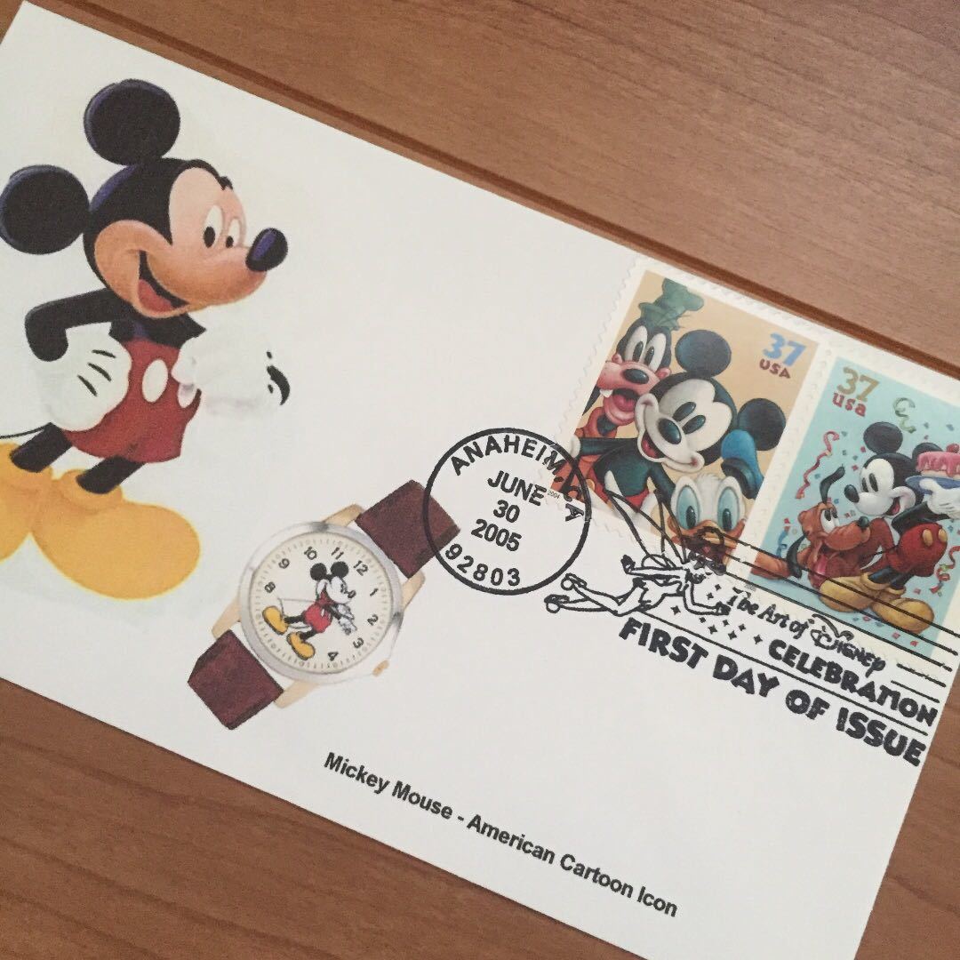 ○【送料無料】2005年 Mickey は が き 封 筒 ディズニー ミッキー アメリカ USA ポスト Disney ヴィンテージビンテージアンティークレトロ