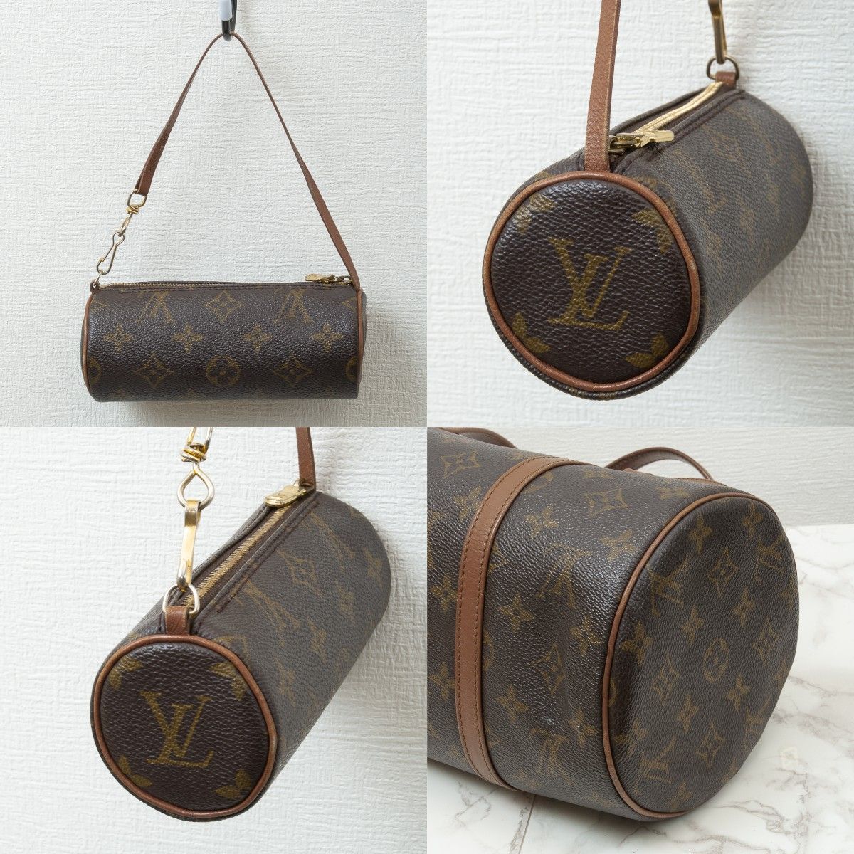 【美品】LOUIS VUITTON (ルイヴィトン) モノグラム パピヨン30 ハンドバッグ M51365 子供付き ヴィンテージ