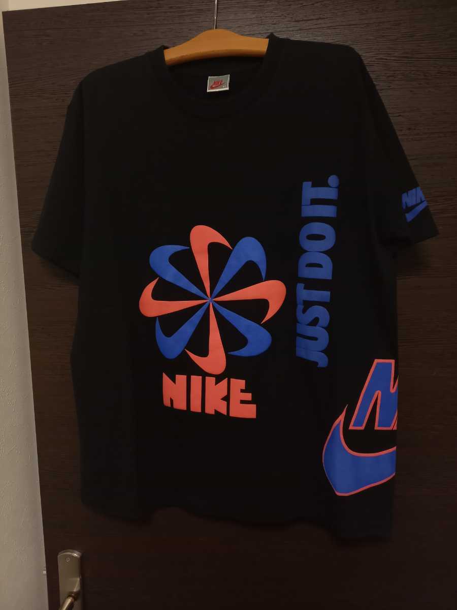 60%以上節約 希少XL新品未使用ナイキフルロゴTシャツ風車ブラック黒