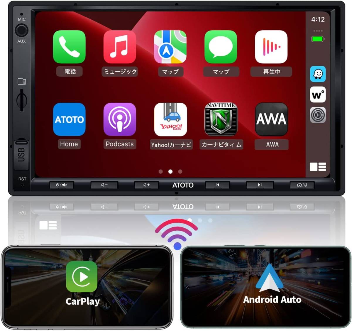 ATOTO F7 WE ダブルDIN カーステレオレシーバー 7in IPS ATOTO F7 WE ダブルDIN カーステレオレシーバー 7in IPS