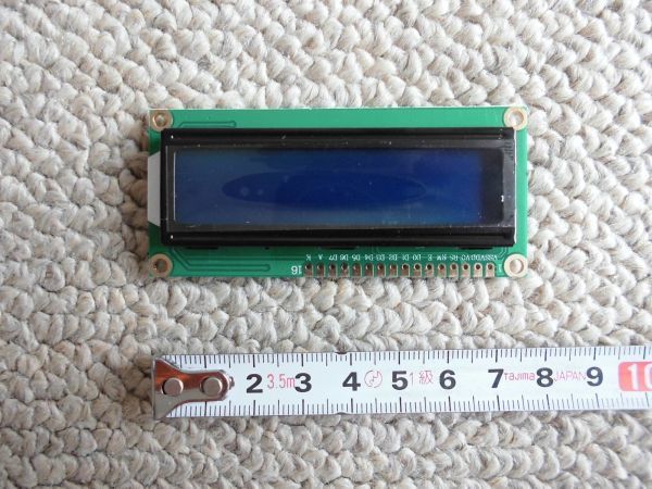 1602 LCD 16x2桁 キャラクタ表示規格 青色 液晶表示モジュール バックライト付 ディスプレイの画像1
