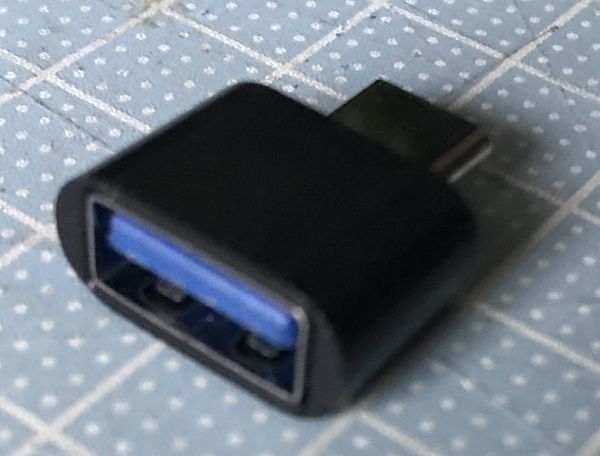 OTG スマホ タブレット インターフェイス 変換アダプター ホスト機能対応 USB3.00 メス - USB Type-C オス データ転送 電源チャージ 黒色_画像2