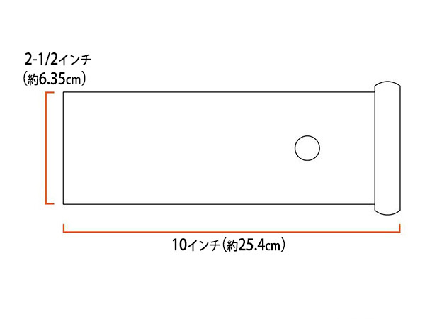 【CURT 正規品】 トレーラーヒッチ レシーバーチュービング エクステンション 延長 49510 10インチ長 約250mm 2インチ角用_画像2