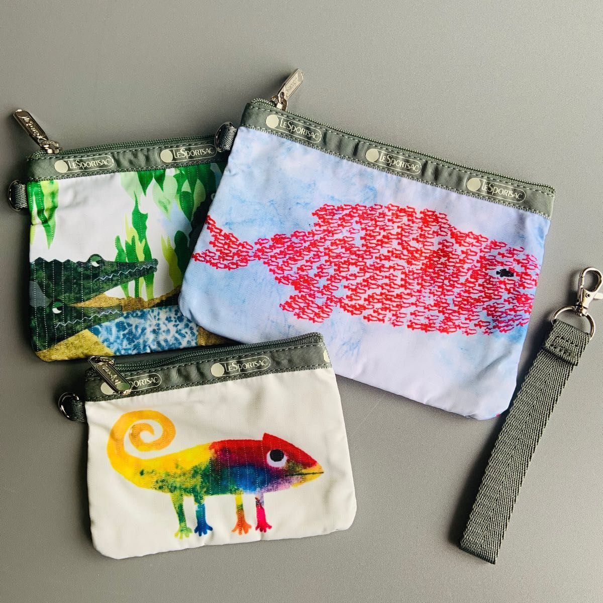 【SALE】レスポートサック レオ・レオニ リストレットポーチ 3連ポーチ ポーチセット WRISTLET POUCH SET