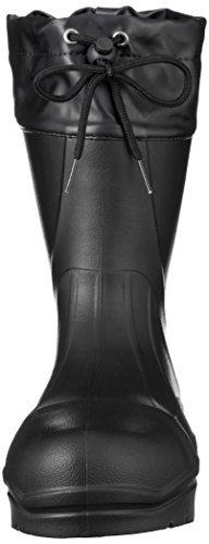[ジーデージャパン] 合成ゴム70%+EVA30% 配合 新素材の樹脂先芯入り軽量安全長靴 カバー付きショートタイプ RB-078 ブラック 27.5 cm~28.0_画像2