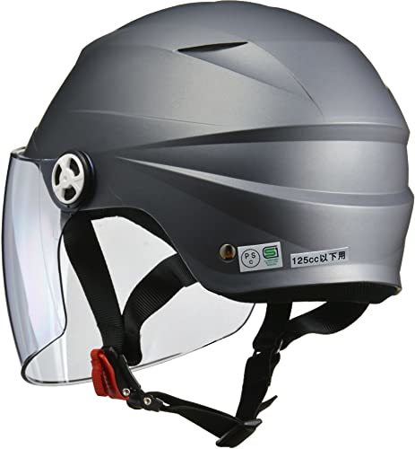 リード工業(LEAD) バイクヘルメット ジェット SERIO シールド付きハーフヘルメット スモーキーシルバー RE40 -_画像3
