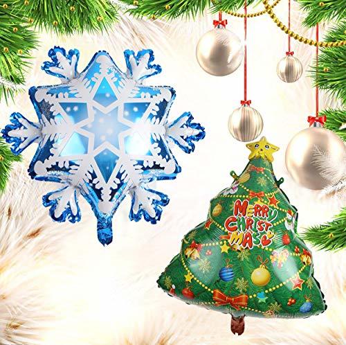 CCINEE クリスマスアルミバルーン(10個セット) クリスマス飾り付け 風船 アルミ Christmas 装飾 デコレーション 雪だるま_画像7
