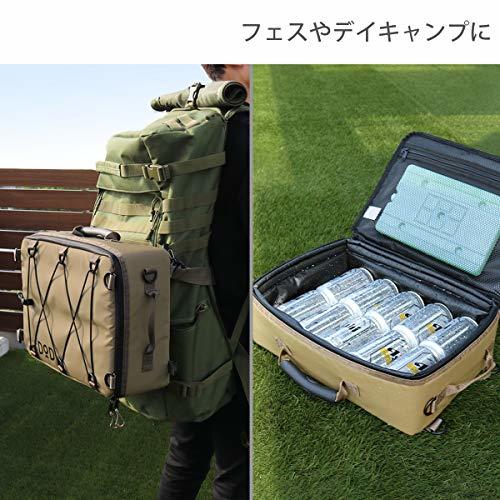 DOD(ディーオーディー) ソフトくらこ(10) 10L 極厚断熱材 ソフトクーラーバッグ ツーリング や ソロキャンプ や フェス に 薄型形状_画像5