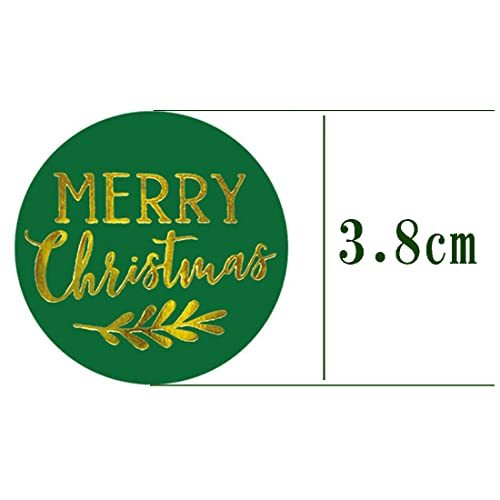 EDEN（エデン）きれい オシャレ 3色 赤 白 緑色 金文字 メリークリスマス シール 3.8cm 約 500枚入り (約166枚×3) Xmasのギフトラッピング_画像3