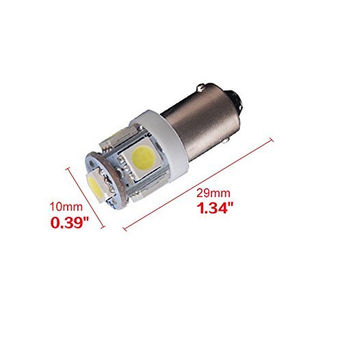 ルームランプ led ホワイト 12個 セット Ba9s G14 5050 15連 3チップ 5SMD LED ライセンスライト トランク灯電球_画像2