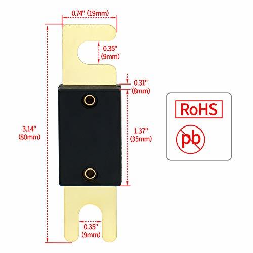 Heschen (ハドソン電気) 車 ANLヒューズ 80A 自動車 バイク オーディオサブウーファー 用品 2個入り_画像5