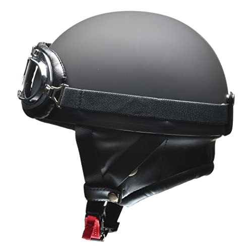 リード工業(LEAD) バイクヘルメット ハーフ CROSS ビンテージ マットブラック LL CR-751 -_画像2