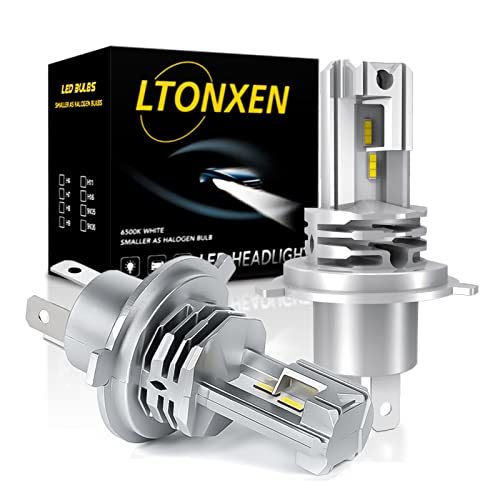 LTONXEN 車用 LED ヘッドライト H4 Hi/Lo 一体型 H4 LEDバルブ CREE LEDチップ搭載 ファンレス 静音 LEDライト 車種対応 6500K ホワイト_画像1
