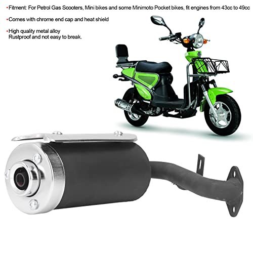 オートバイの排気マフラー、43cc49ccクワッドATVミニバイク用の耐摩耗スクーター排気管ワイドアプリケーション_画像5