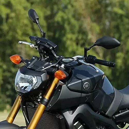 Karun バイクミラー 汎用 For ヤマハ 川崎 ホンダ PCX GROM Z125 MT-07 MT-09 アダプター付け 8mm 10mm_画像7