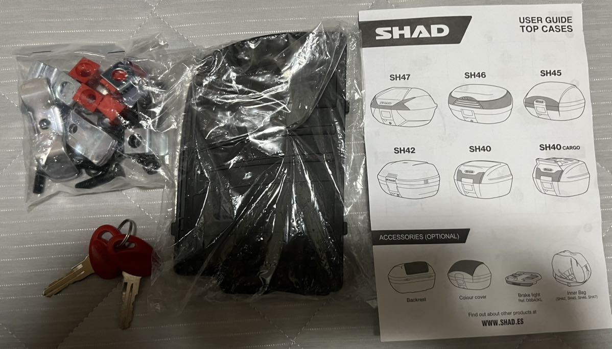 SHAD トップケース SH40＋GSX-R125／GSX-S125 18-21 用 フィッティング